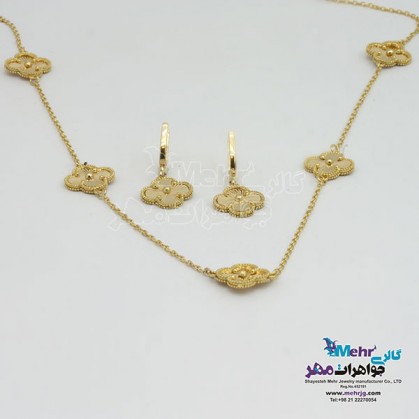 Gold half Set - Necklace and Earrings - Vancliffe Design-SS0459